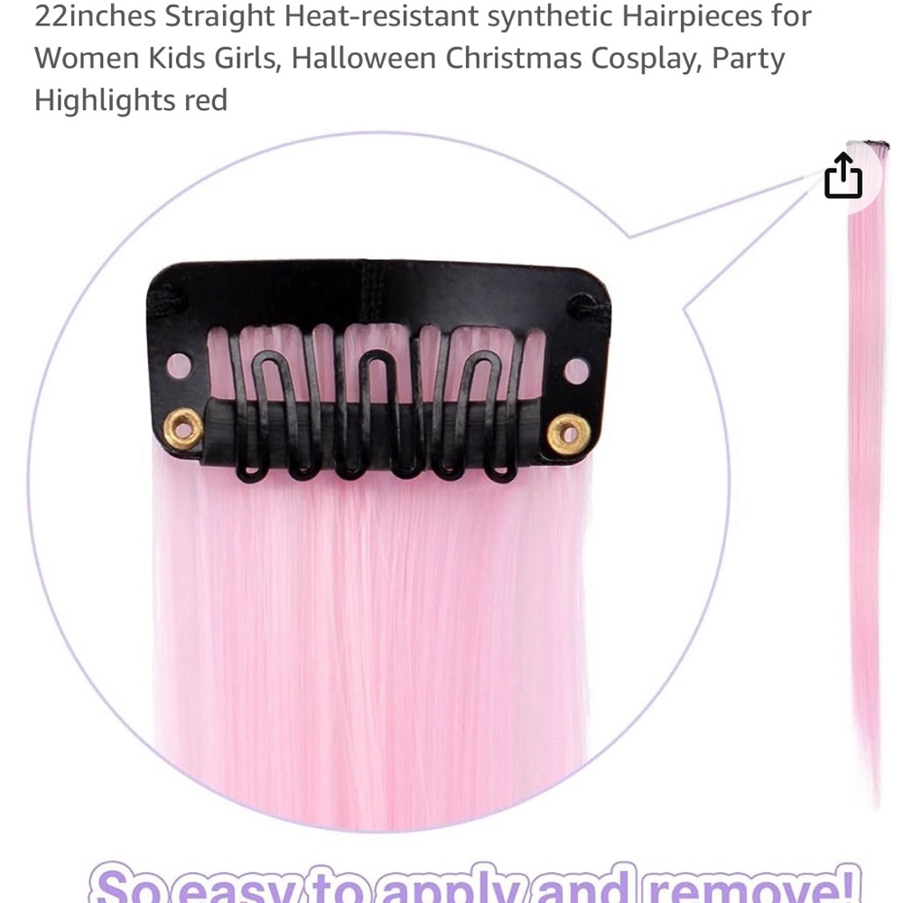 Hair extensions- red